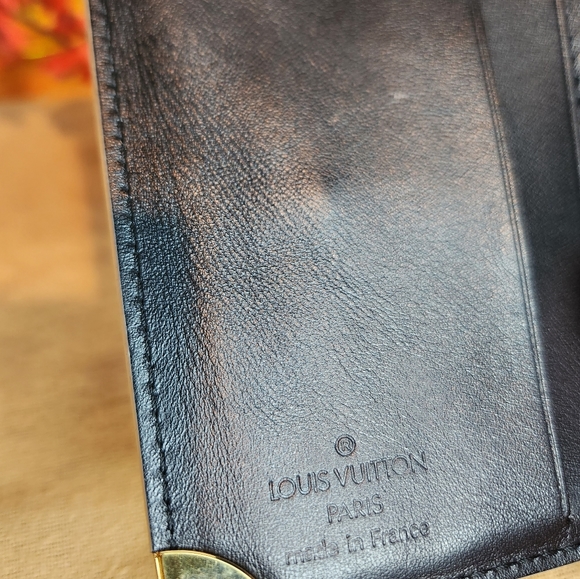 LOUIS VUITTON EUC SUHALI WALLET, In Noir/ Black MI1008 AUTHENTIC - Picture 7 of 16